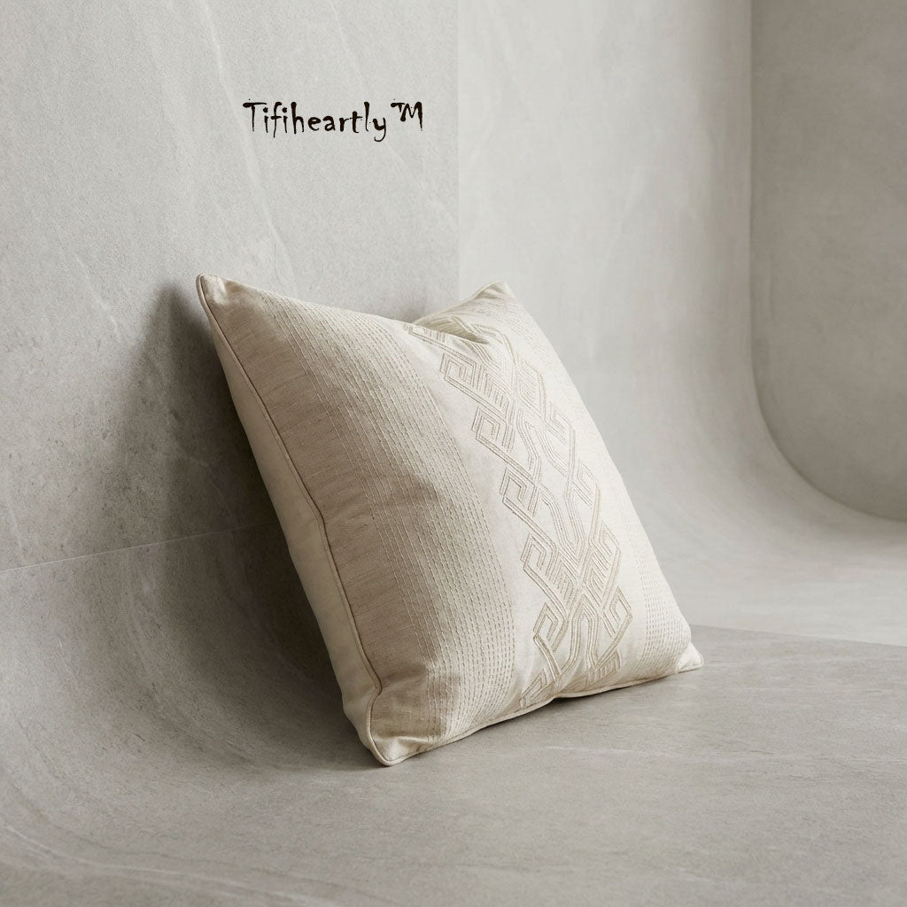 ๐๏ธ T I F I H E A R T L Yโข THE GEOMETRIC SLATE PILLOW